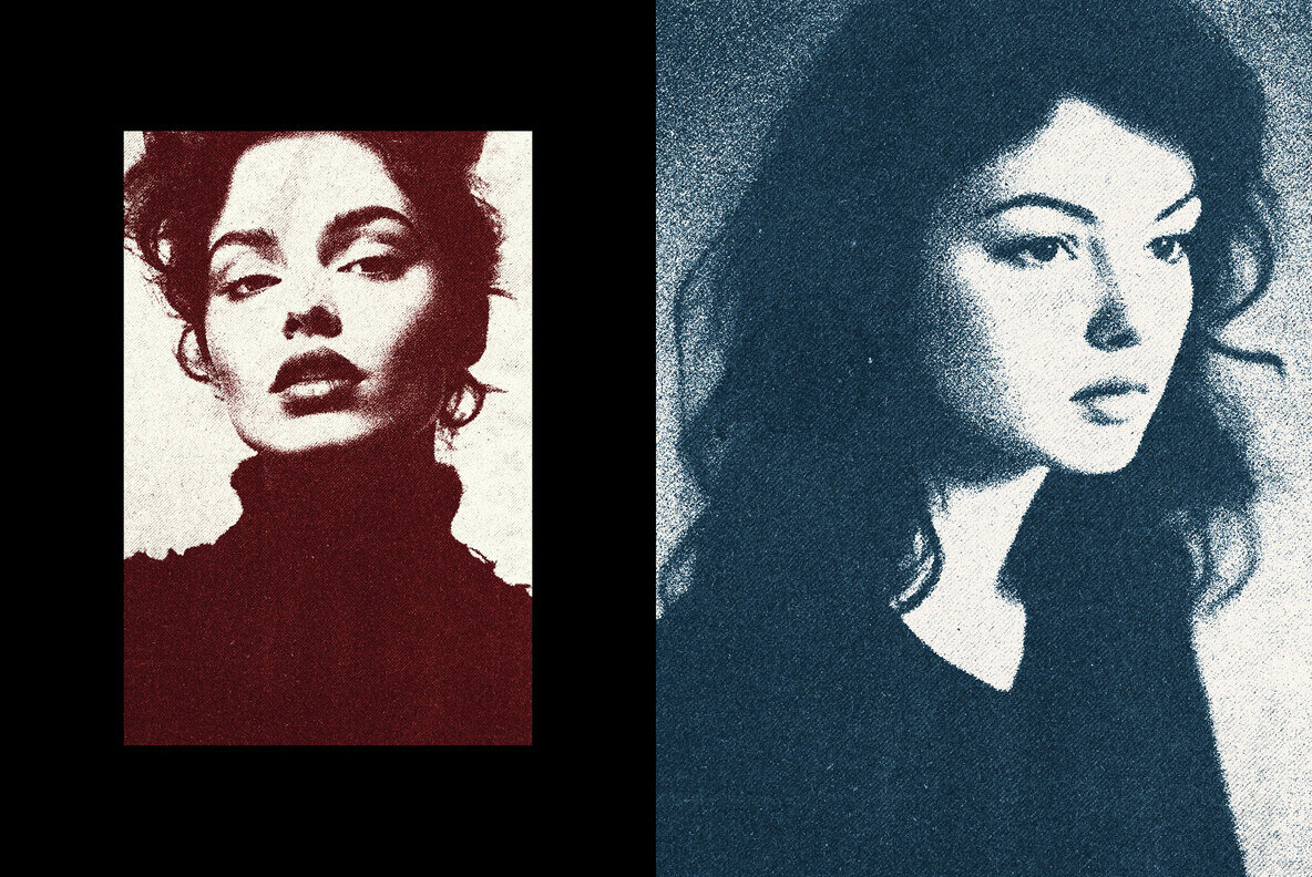 Grain Print Photo Effect 4