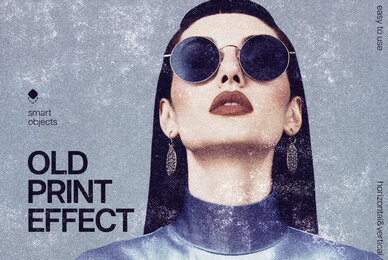 Speckled Print Photo Effect