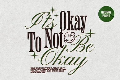 Grunge Text and Logo Print Effect