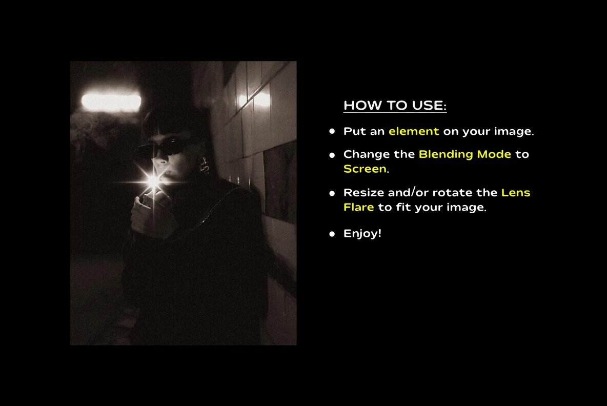 Lens Flare Overlays Collection 8