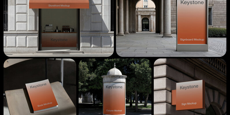 Branding Identity Mockups Keystone Series 1