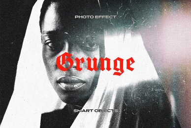 Grunge Risoprint Photo Effect