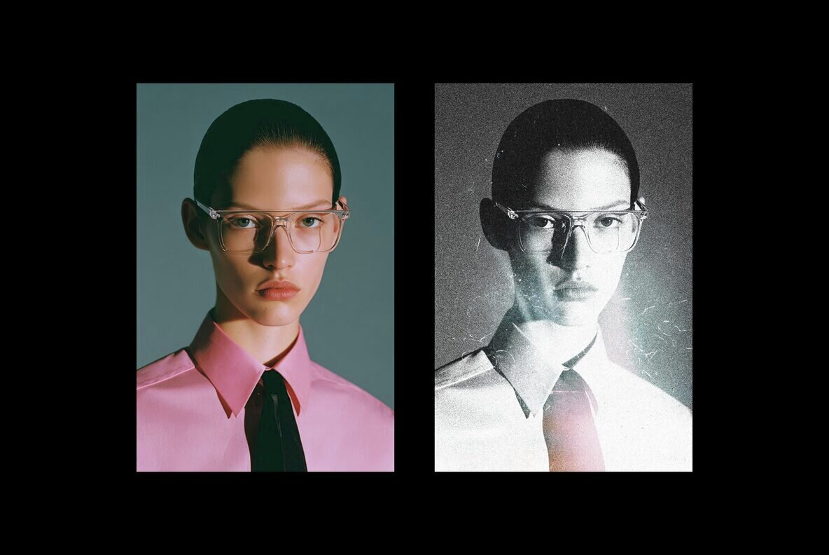 Grunge Risoprint Photo Effect 6