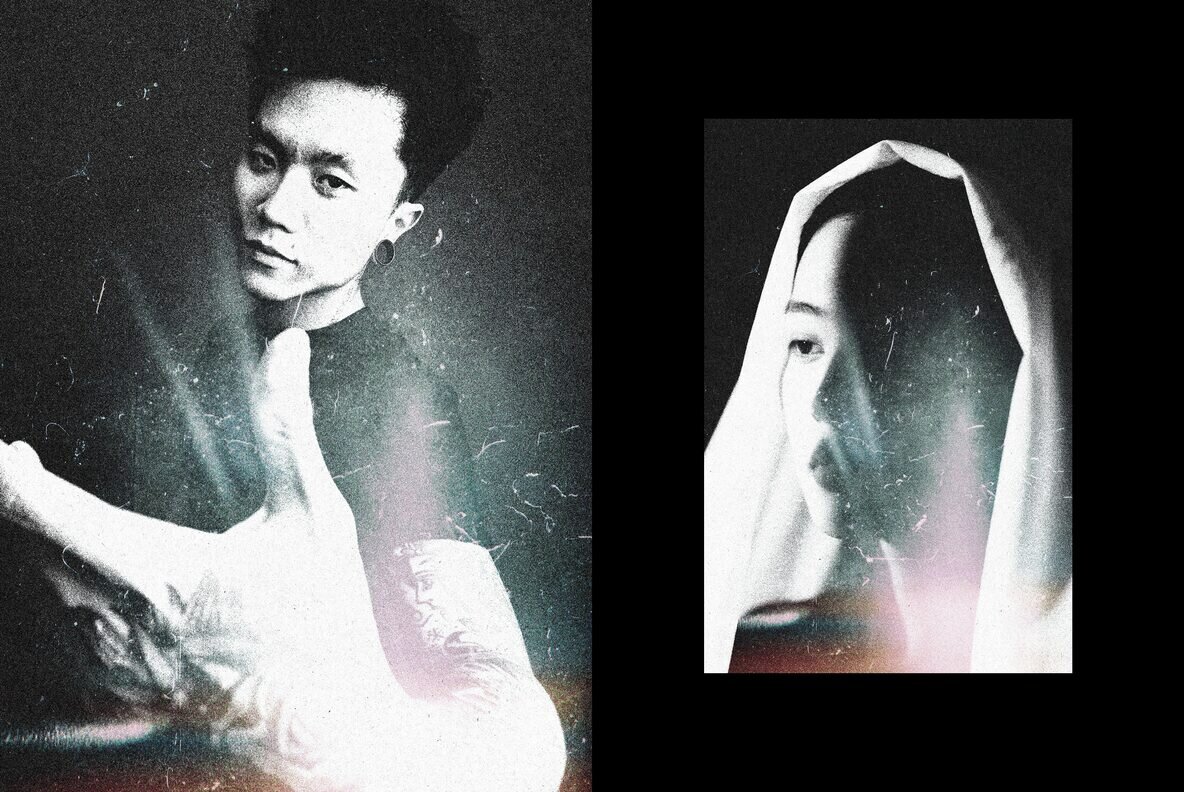 Grunge Risoprint Photo Effect 7