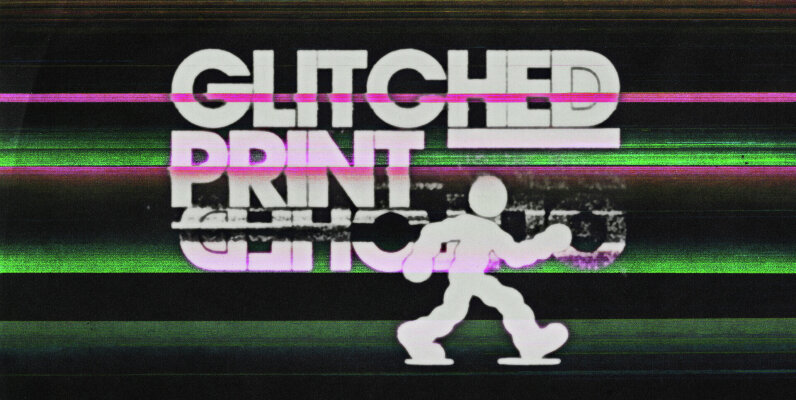 Glitched Print Texture Pack