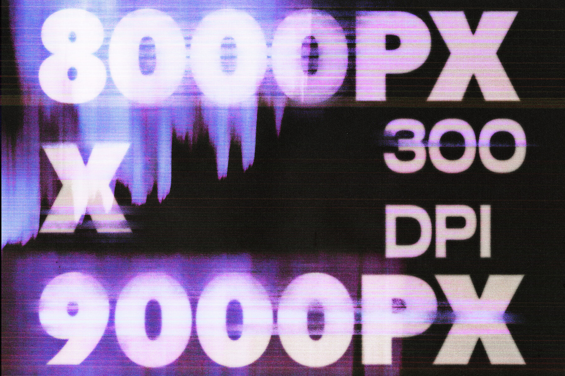 Glitched Print Texture Pack 5