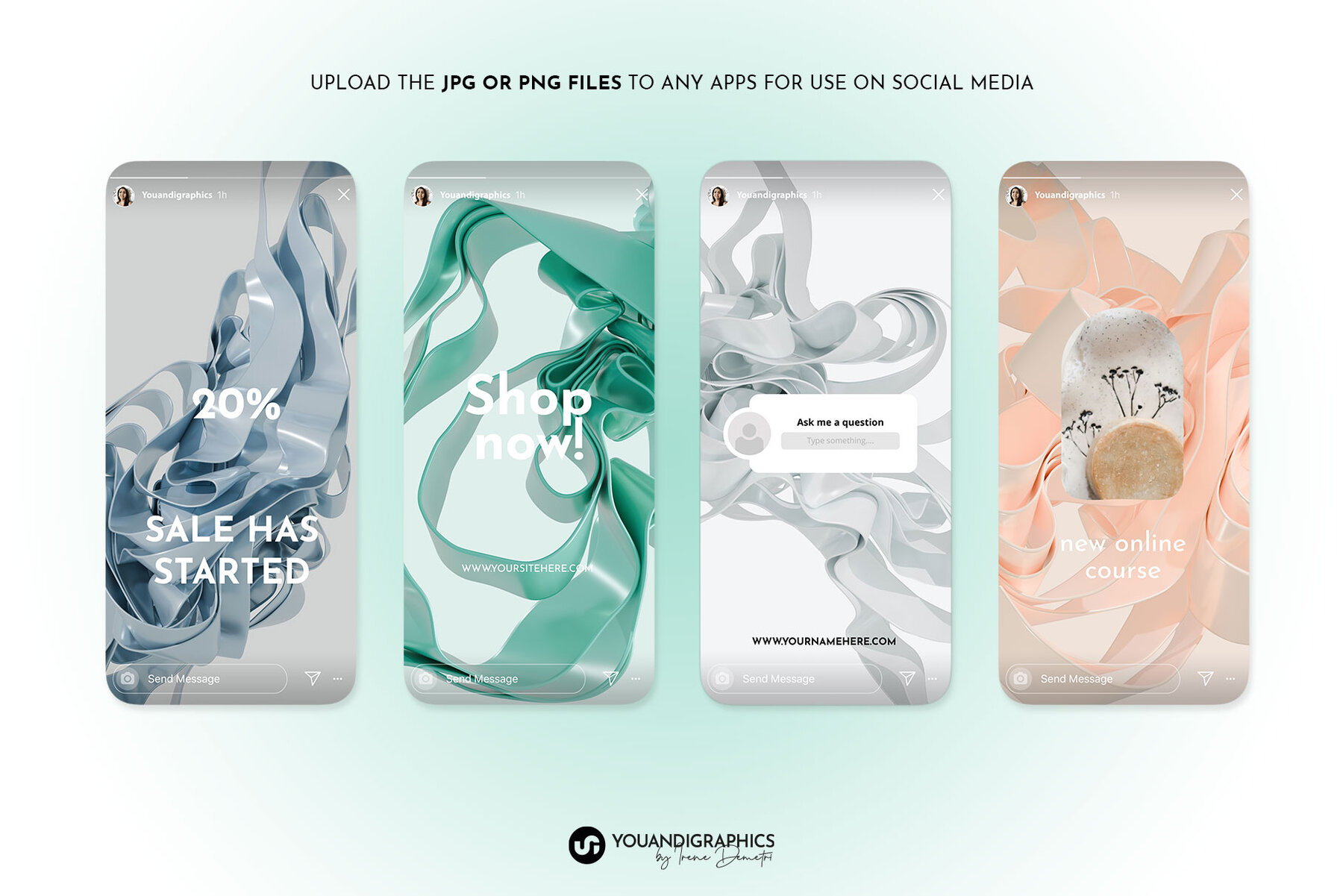 Ribbons Abstract 3d Elements 9