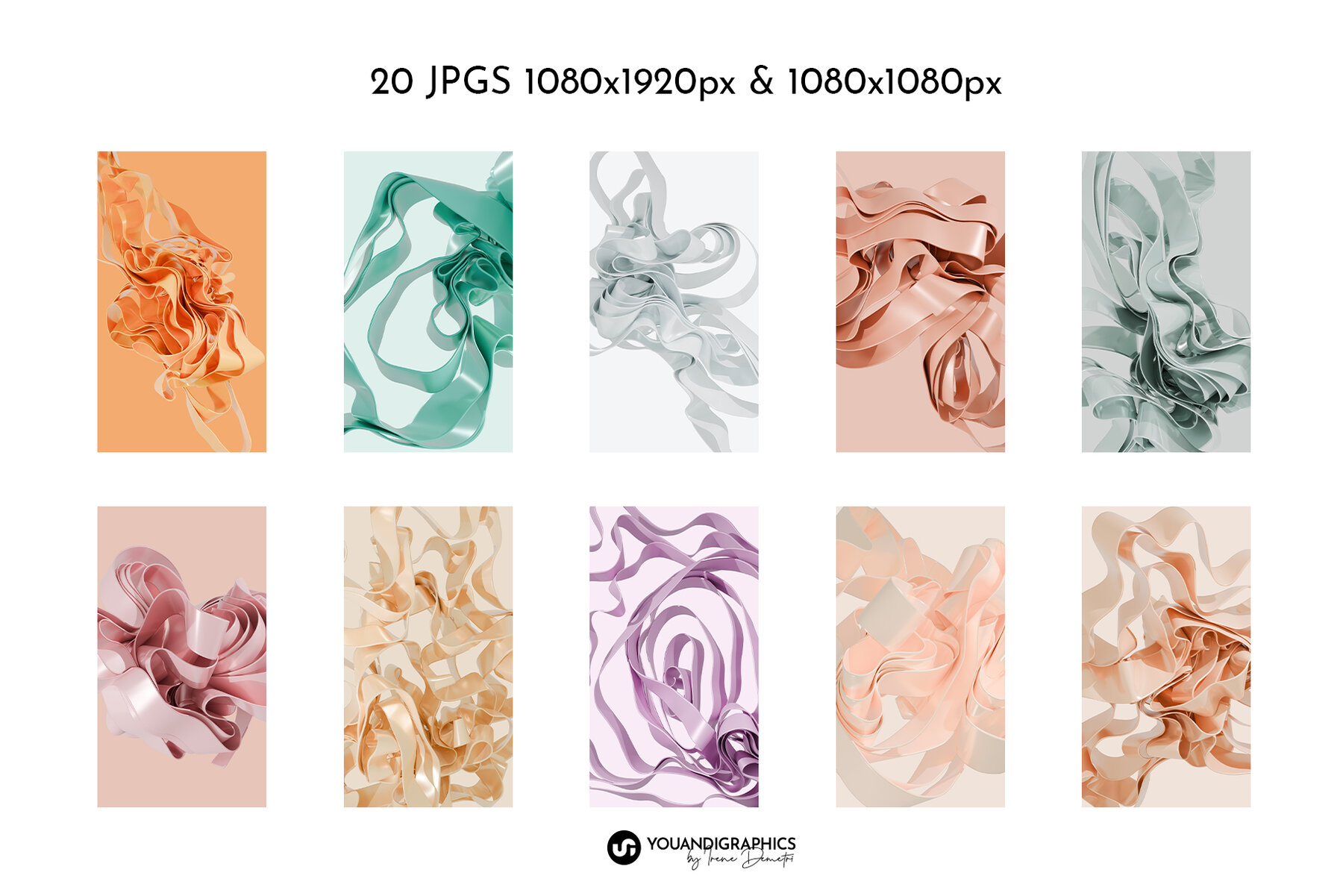 Ribbons Abstract 3d Elements 12