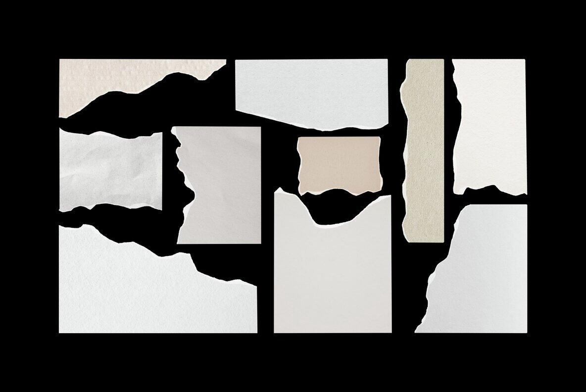 Assorted Ripped Paper Elements 2