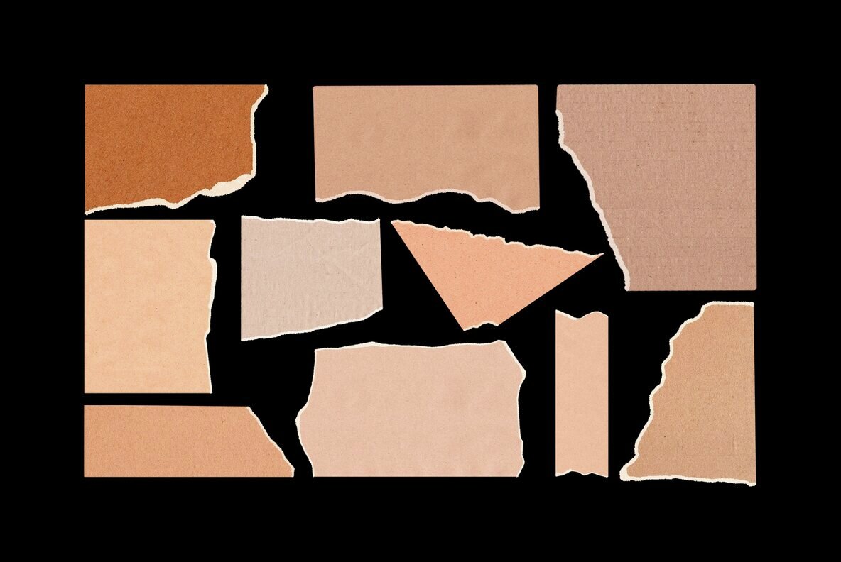 Assorted Ripped Paper Elements 4