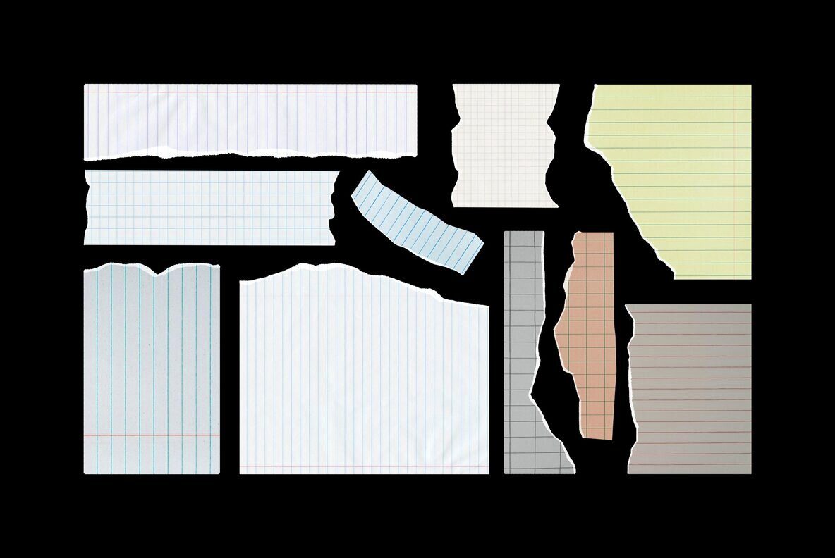 Assorted Ripped Paper Elements 6