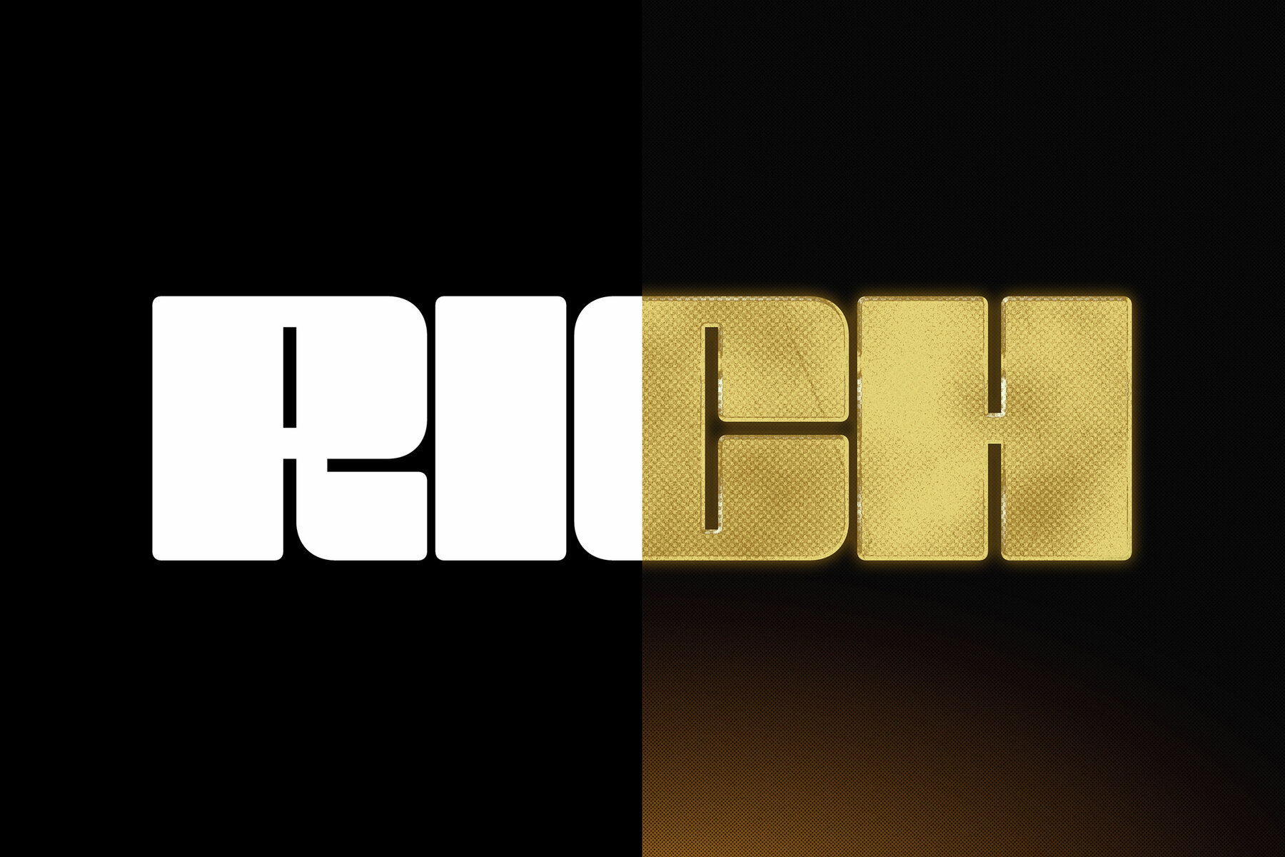 Metallic Textured Gold Text Effect Mockup 8