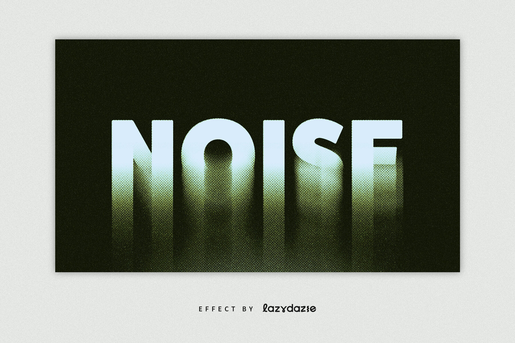 Dissolving Halftone Text Effect Mockup 3