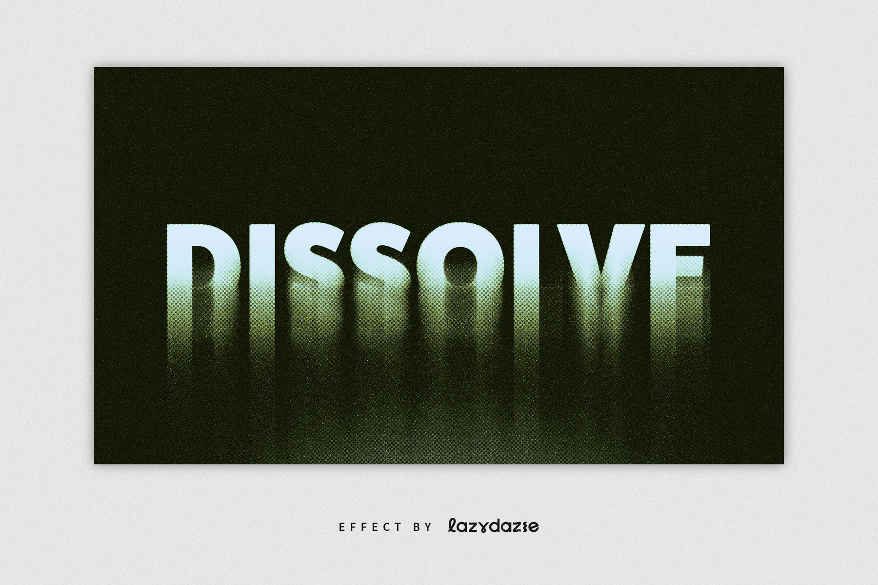 Dissolving Halftone Text Effect Mockup 4