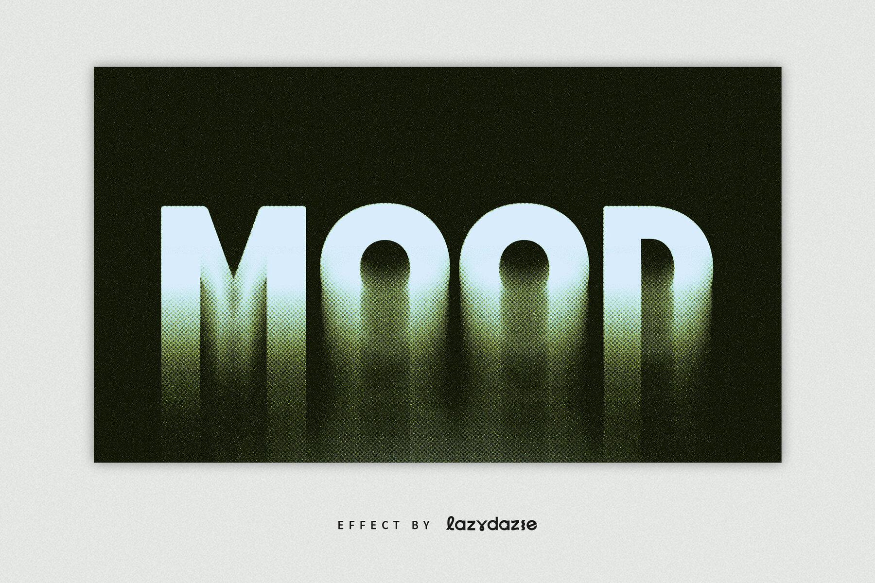 Dissolving Halftone Text Effect Mockup 5