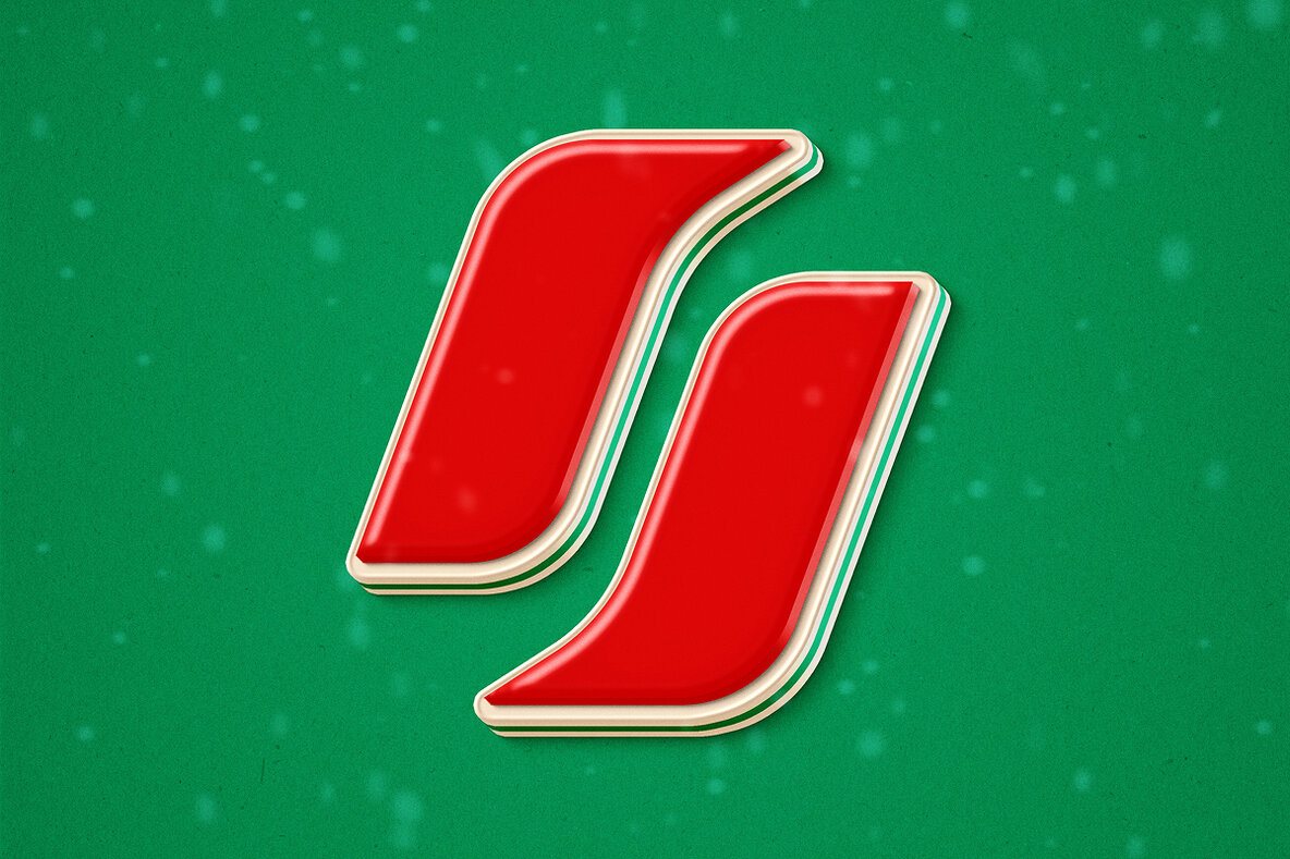 Christmas Glossy Text Effect     Merry X Mas PSD Template 4