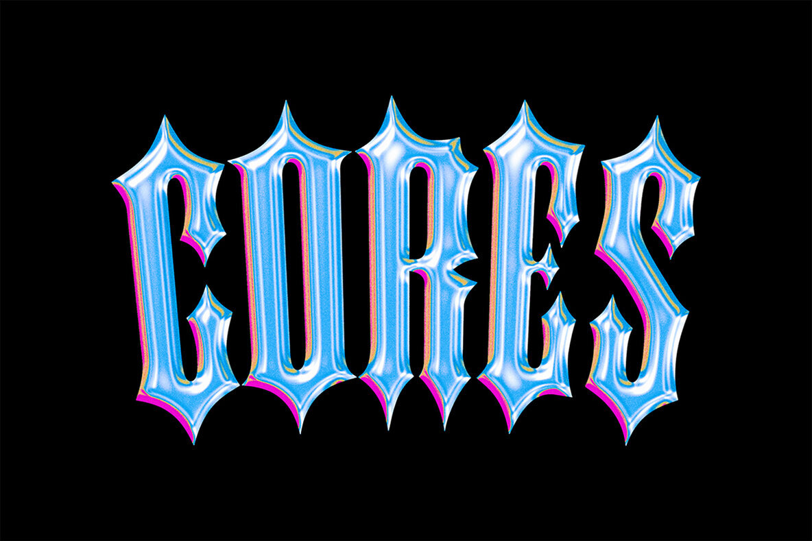 Chrome Core Text Effect Pack   3 Color Variations Psd Template 3