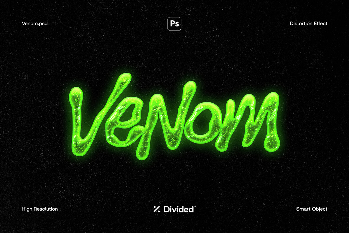 Venom Text Distortion Effect 1