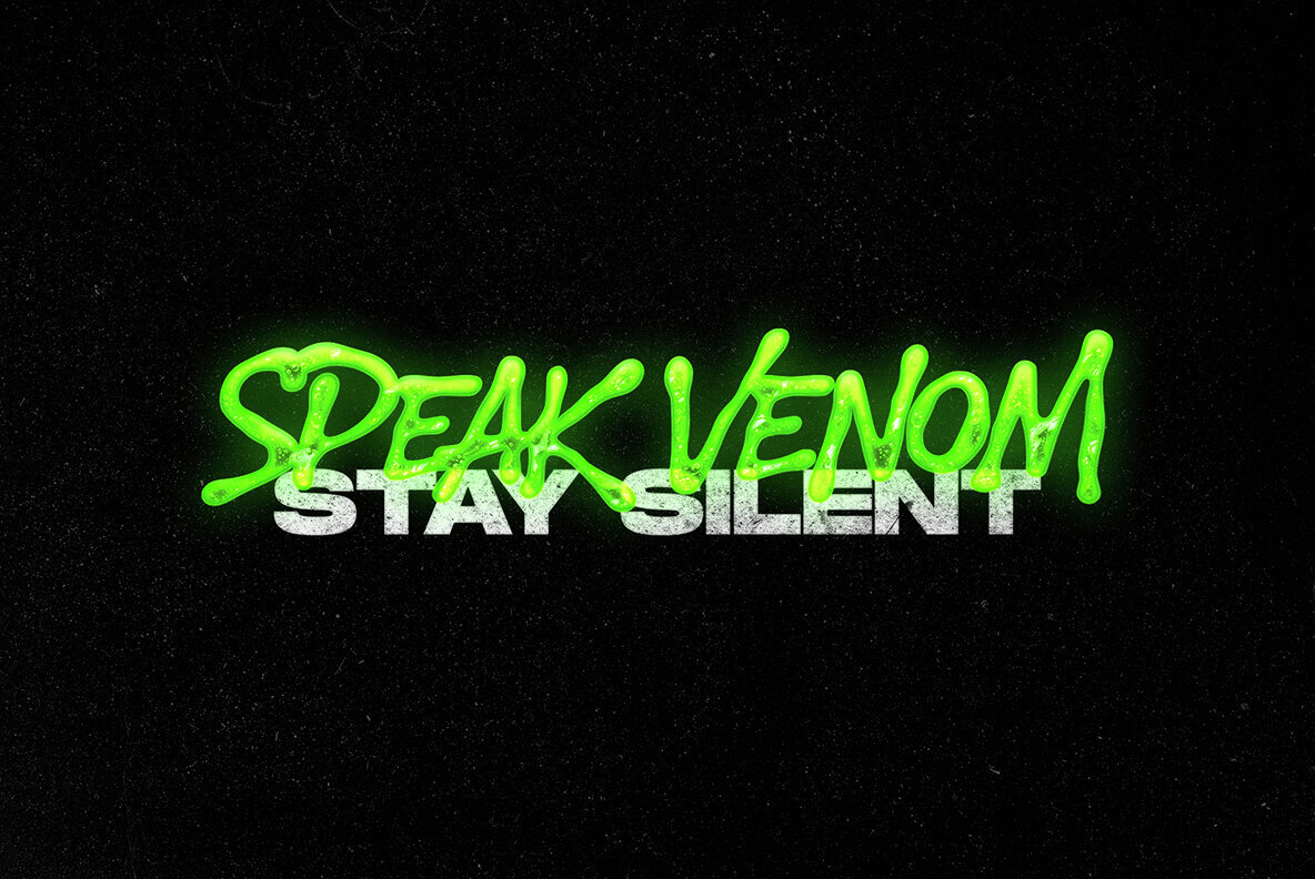 Venom Text Distortion Effect 2