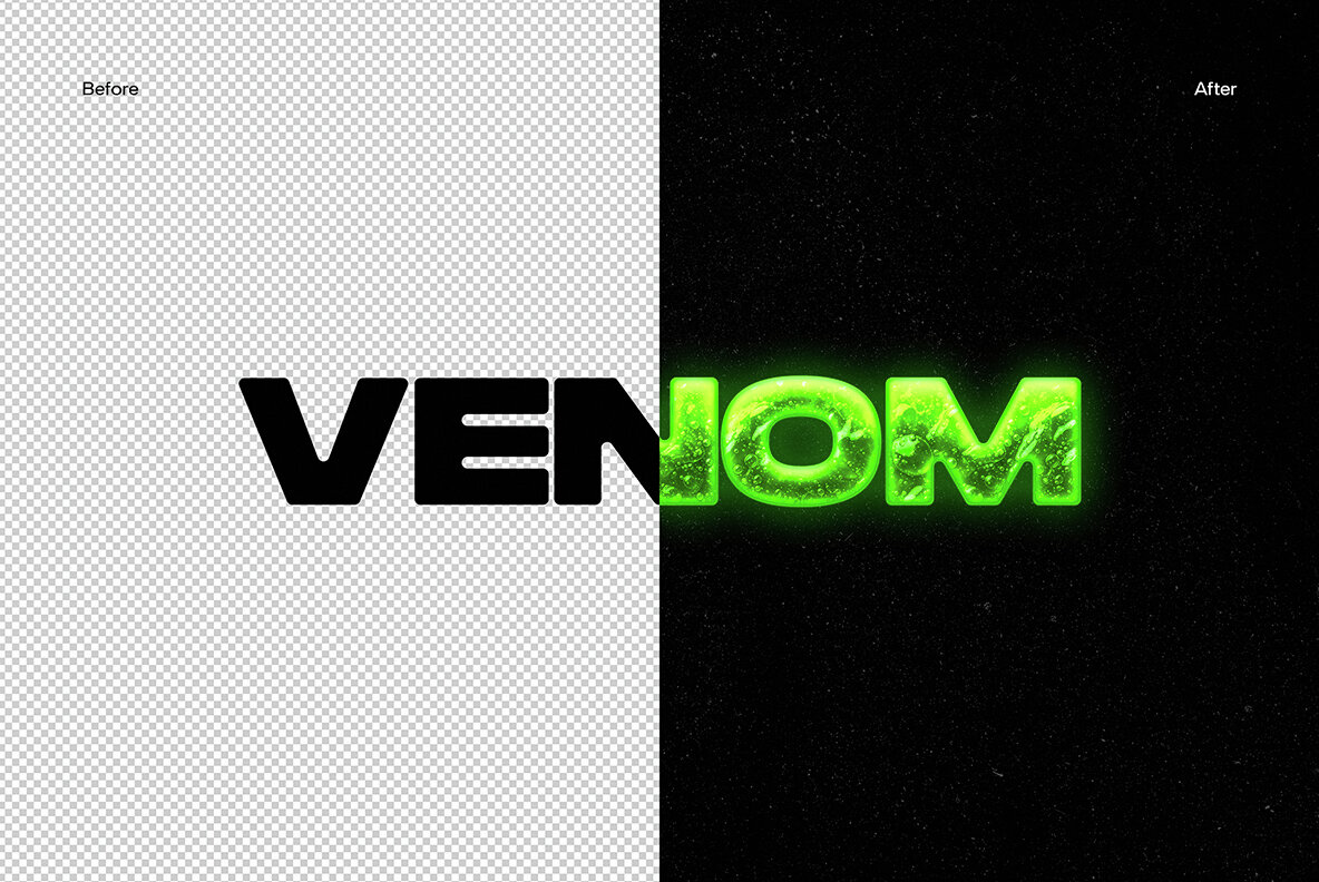 Venom Text Distortion Effect 5