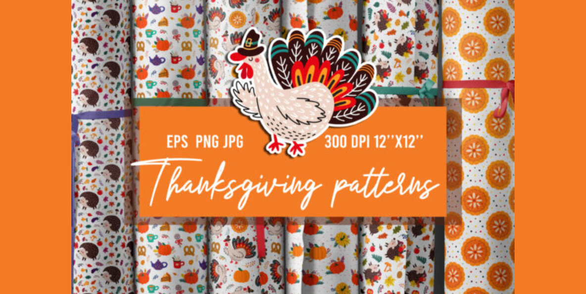 Thanksgiving Day Patterns   Cliparts 3