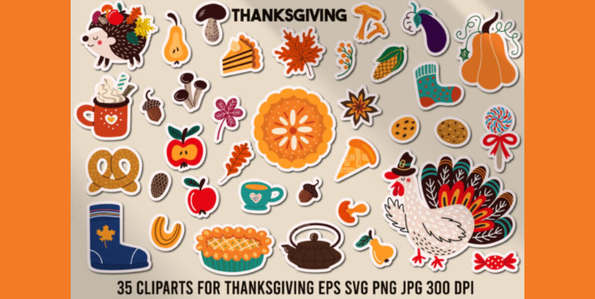 Thanksgiving Day Patterns   Cliparts 6