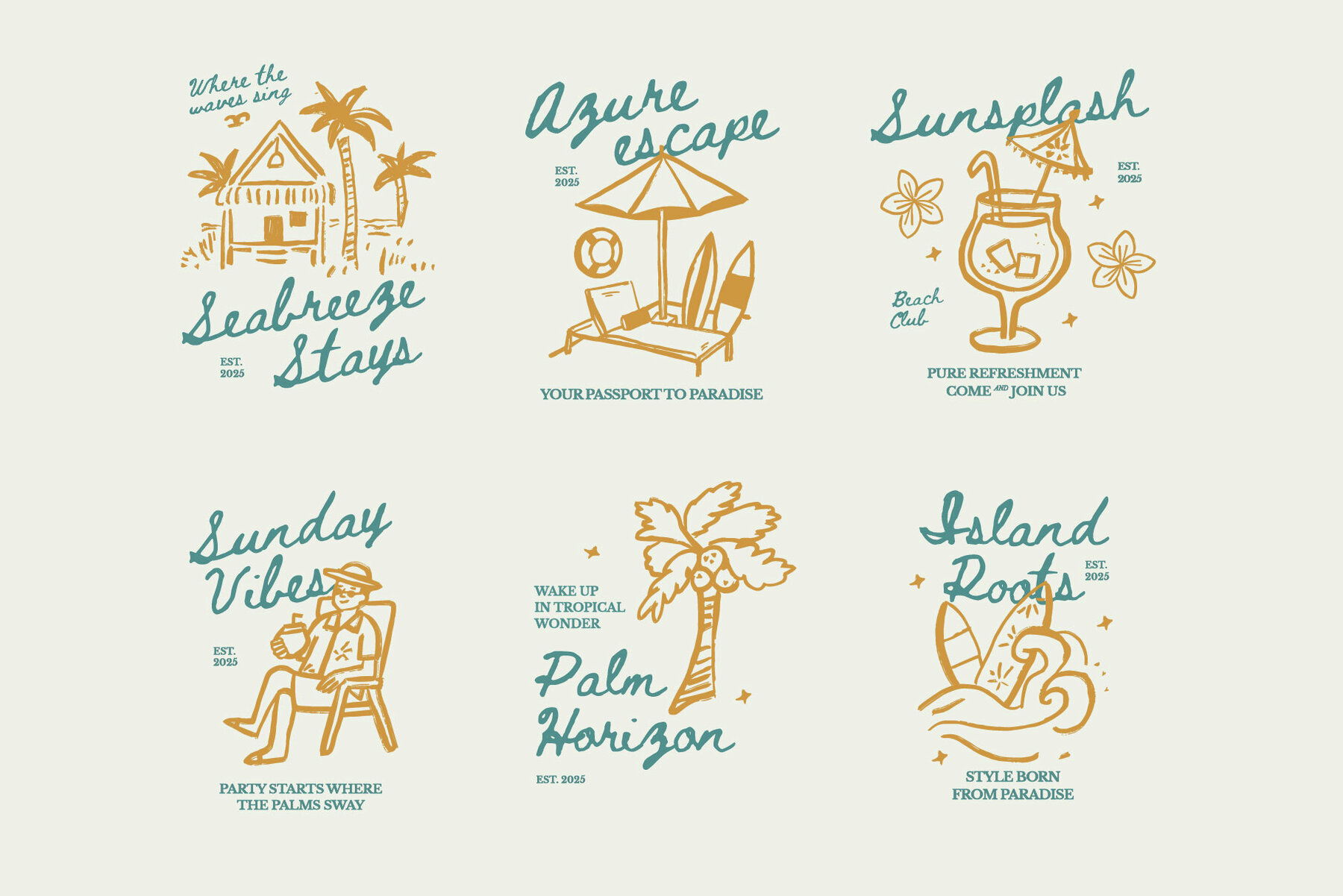 Tropical Aesthetic Illustration 10