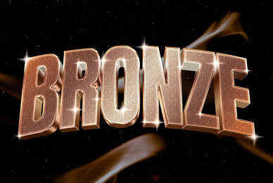 Bronze 3D Text Effect   Metallic Luxury PSD Template