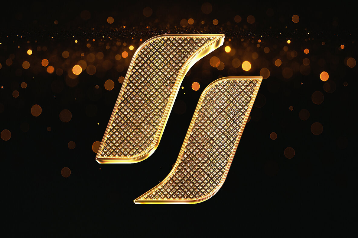 Diamond Chain Text Effect   Luxury Gold PSD Template 2