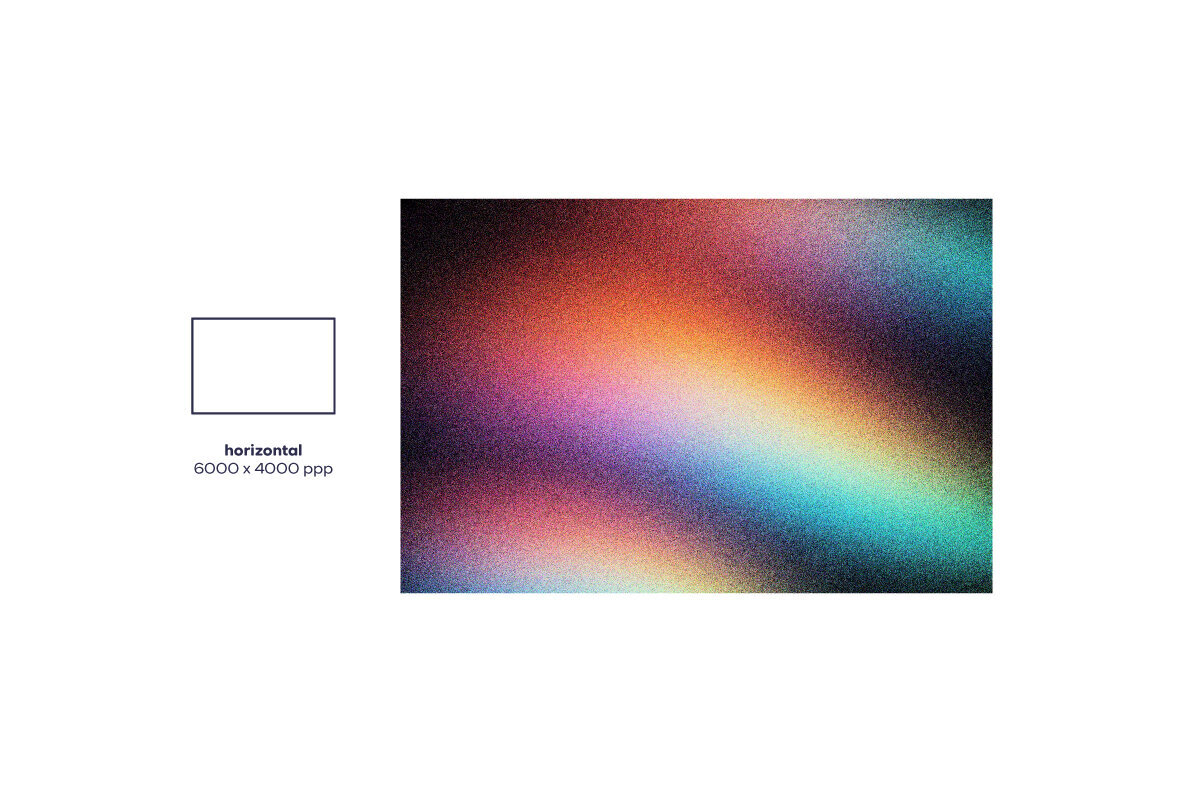 Dark Iridescent Grainy Gradients 2