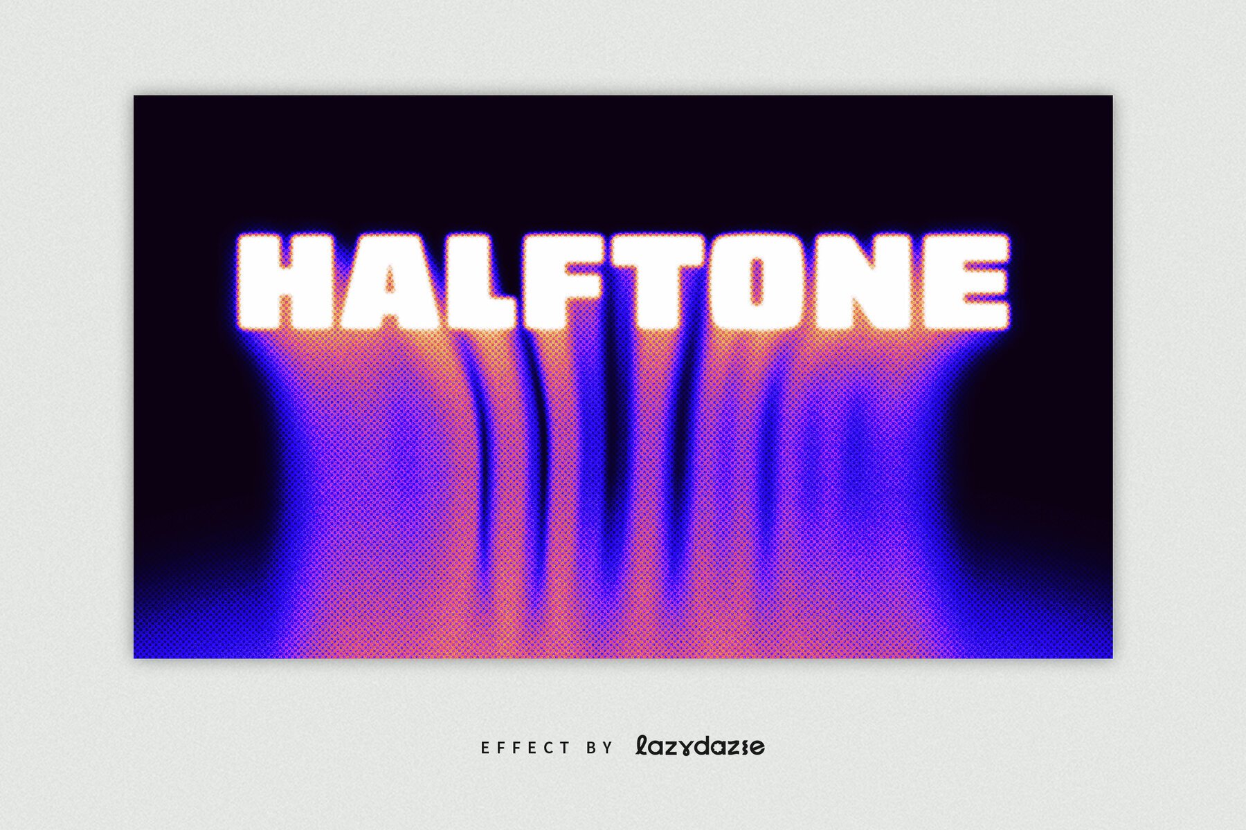 Colourful Dissolving Text Effect Mockup 2