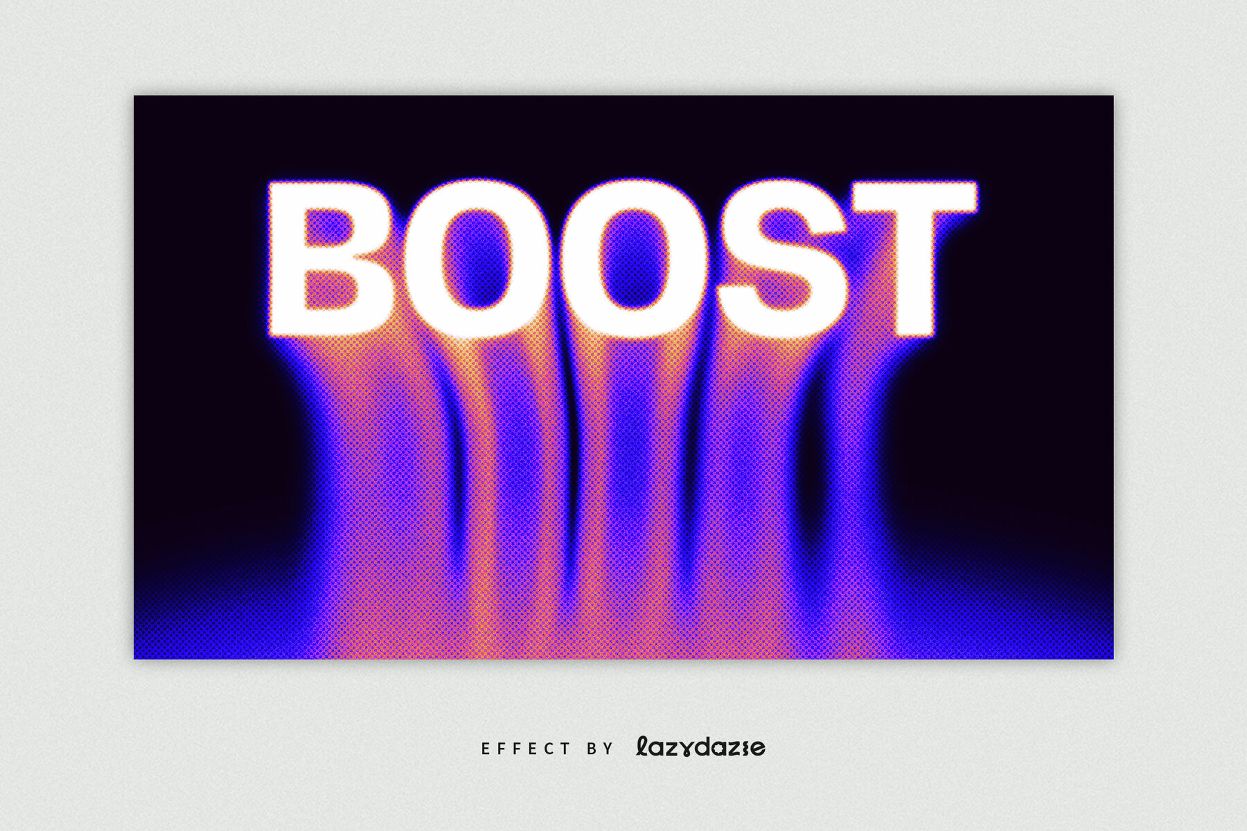 Colourful Dissolving Text Effect Mockup 5