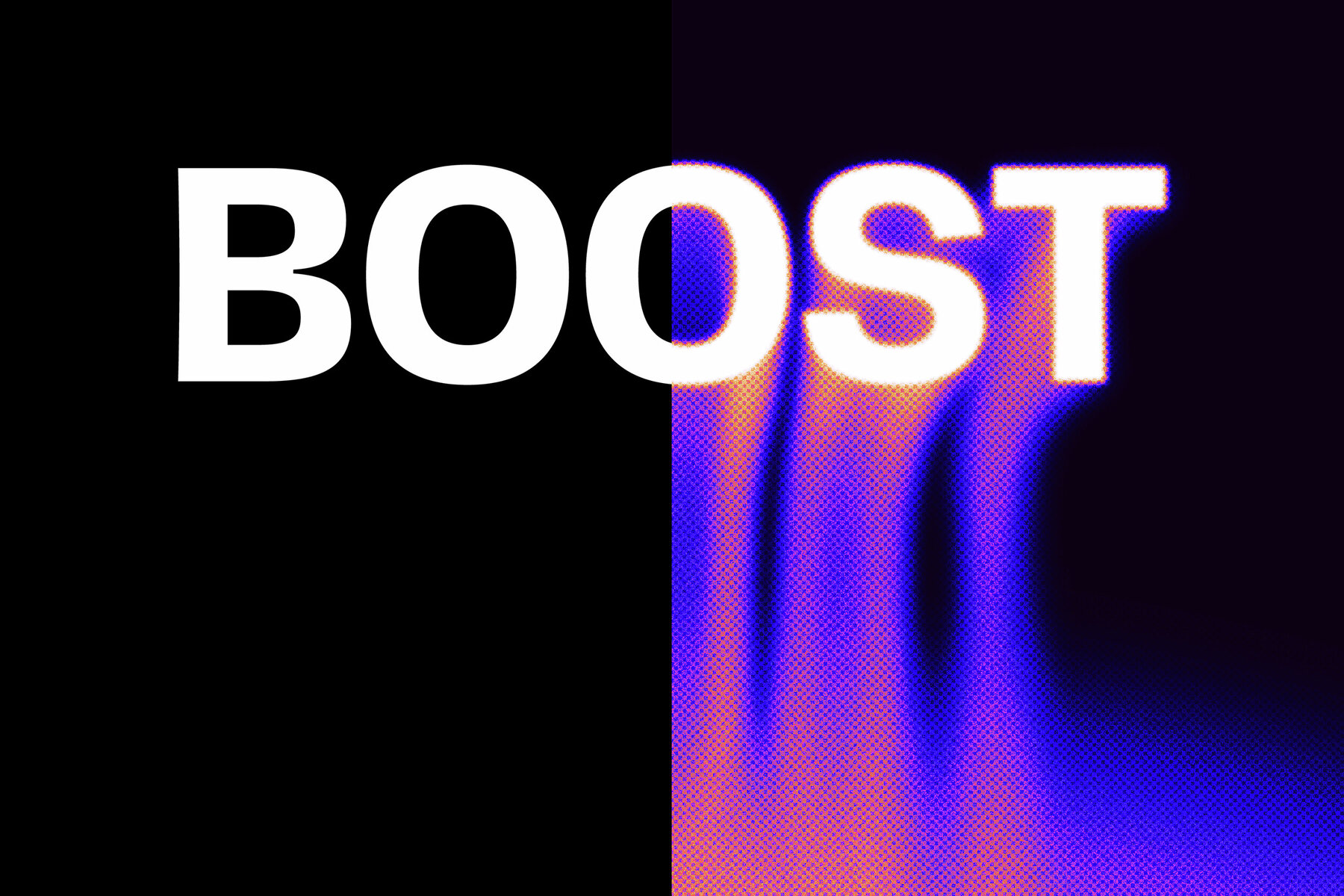 Colourful Dissolving Text Effect Mockup 8