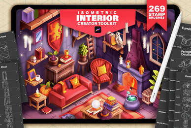 Isometric Interior Procreate Creator