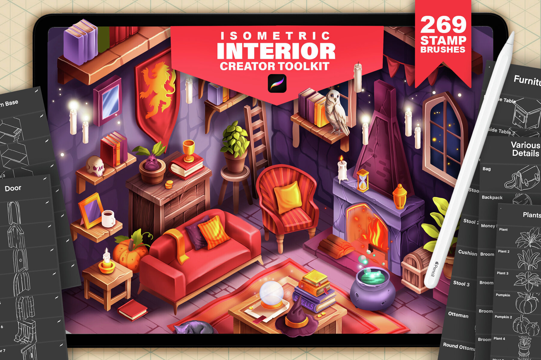 Isometric Interior Procreate Creator 1