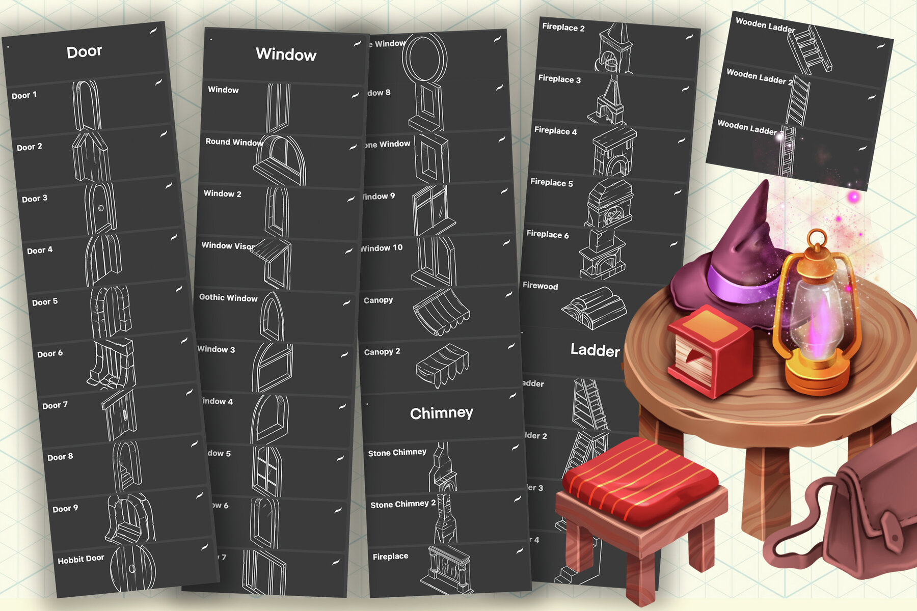 Isometric Interior Procreate Creator 5