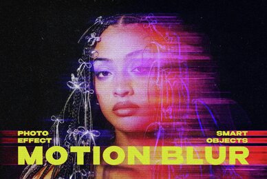 Blurry Lined Motion Photo Effect