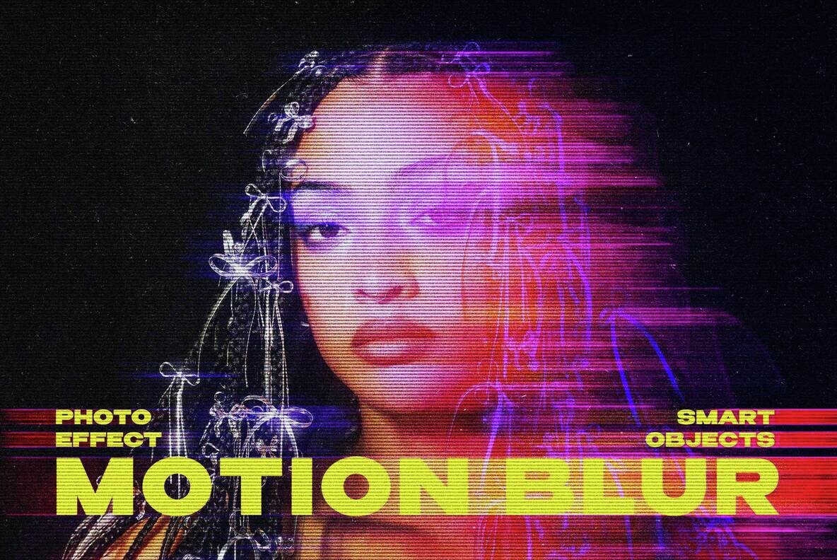 Blurry Lined Motion Photo Effect 1