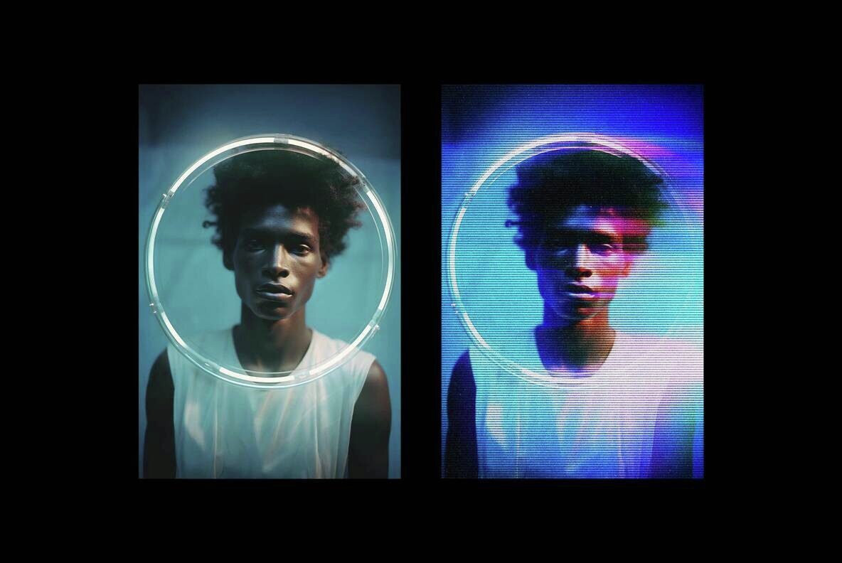 Blurry Lined Motion Photo Effect 2