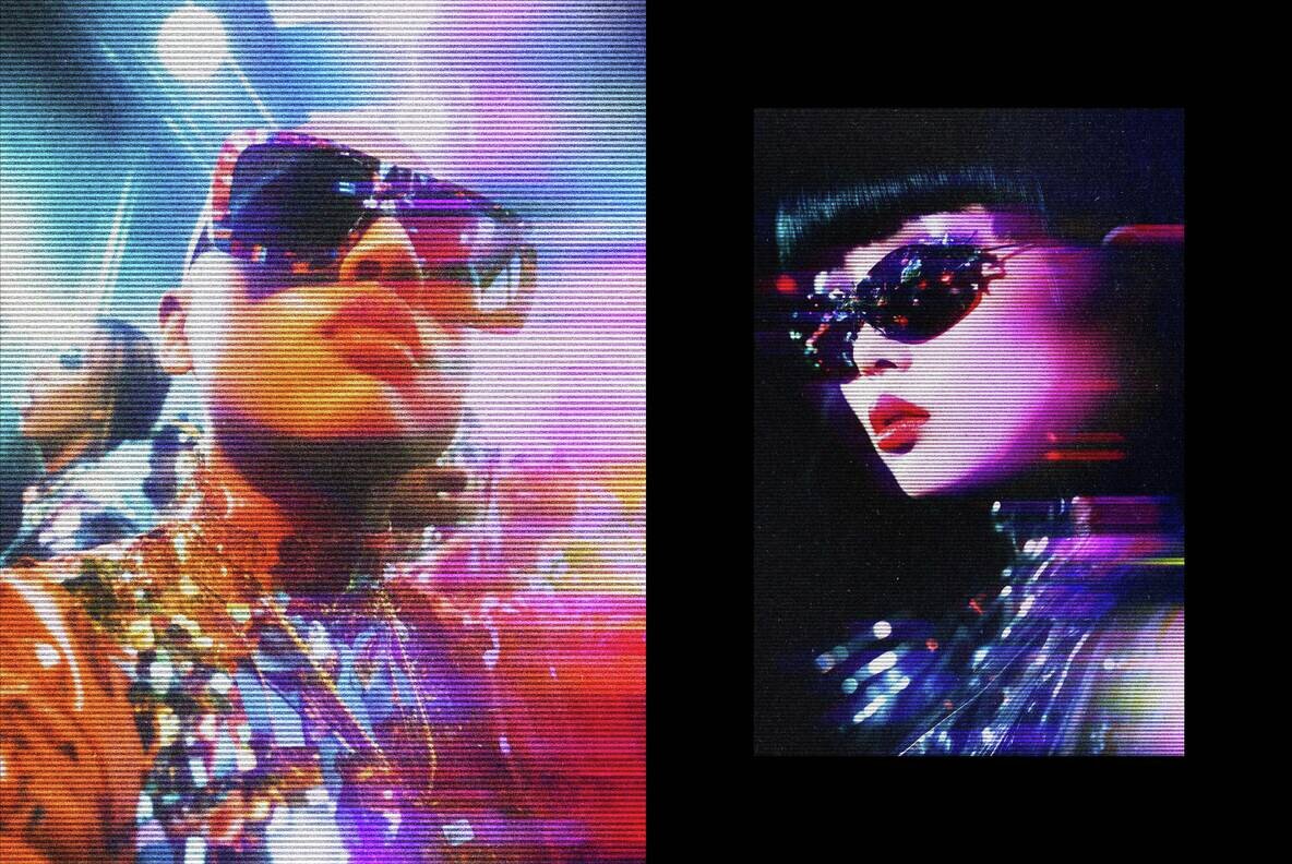 Blurry Lined Motion Photo Effect 6