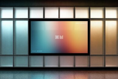 Glass Panel Screen Mockup