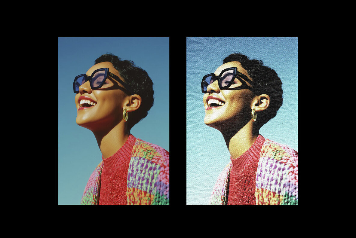 Old Print Photo Effect 6