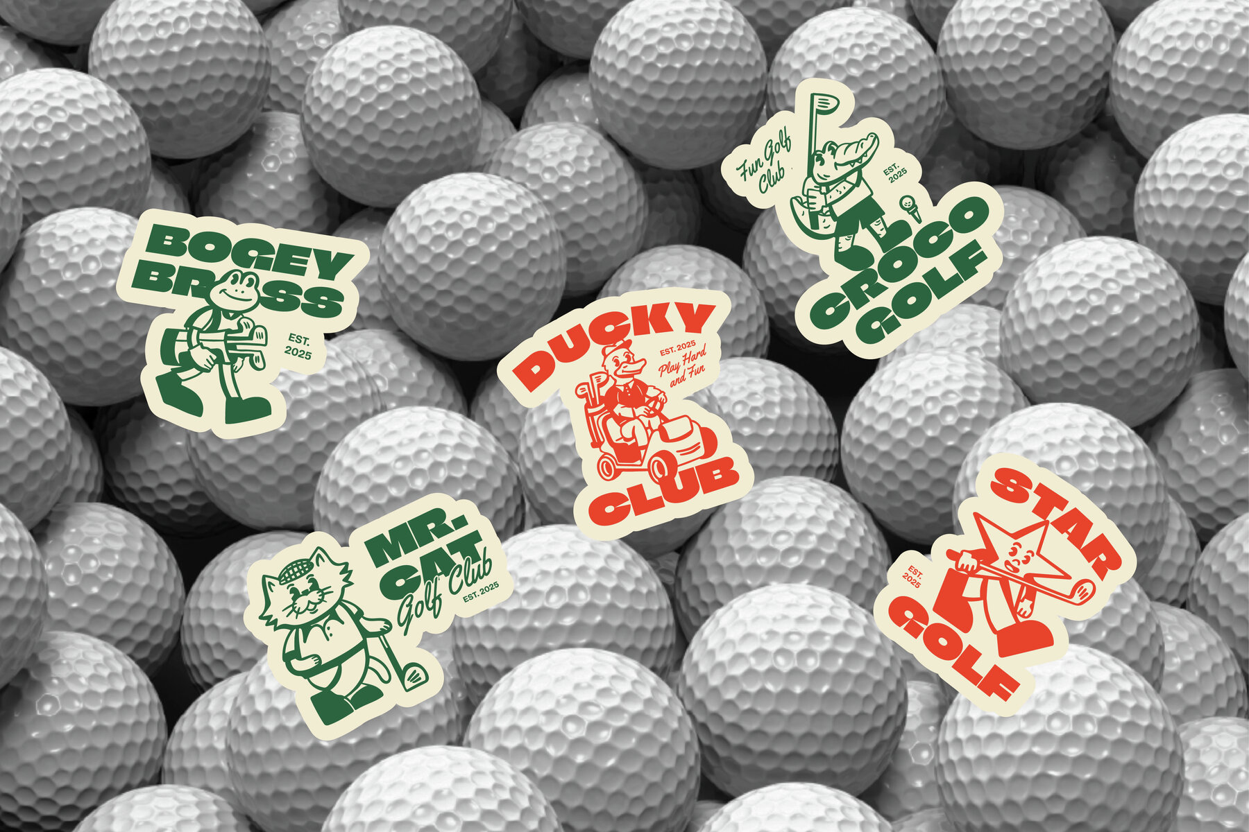 Retro Golf Graphic Collection 11