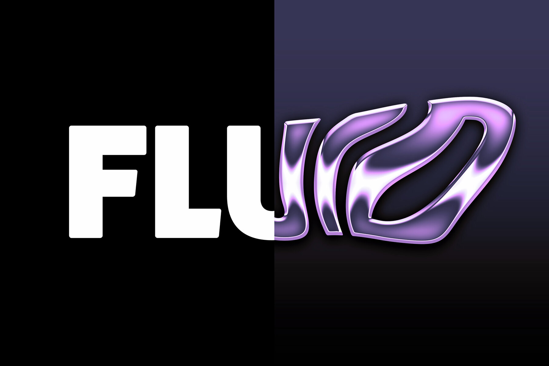 Warped Metallic Text Effect Mockup 8