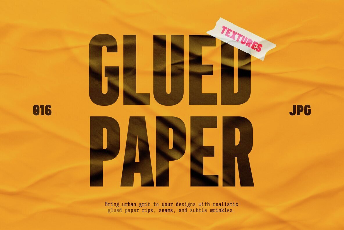 Glued Paper Textures Collection 1