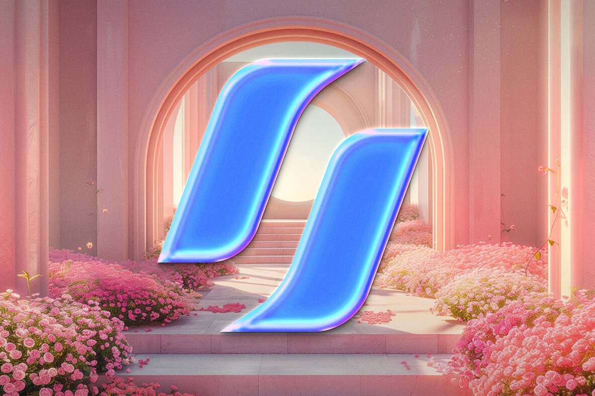 Sacred Garden Text Effect   Dreamy Frutiger Aero PSD Template 2