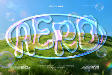 Frutiger Aero Text Effect   Dreamy Glass Typography Psd Template