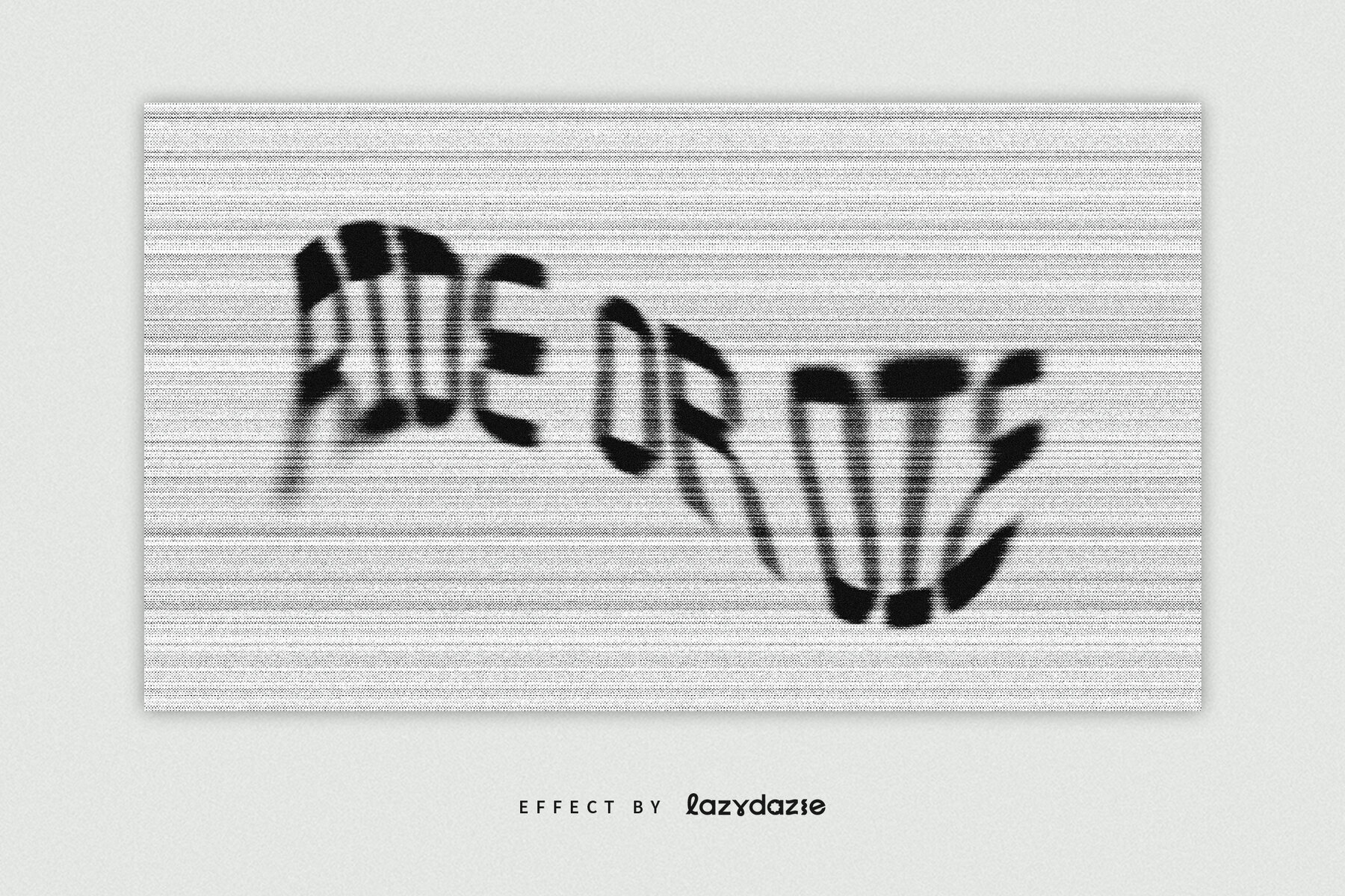 Ink Bleed Text Effect Mockup 2