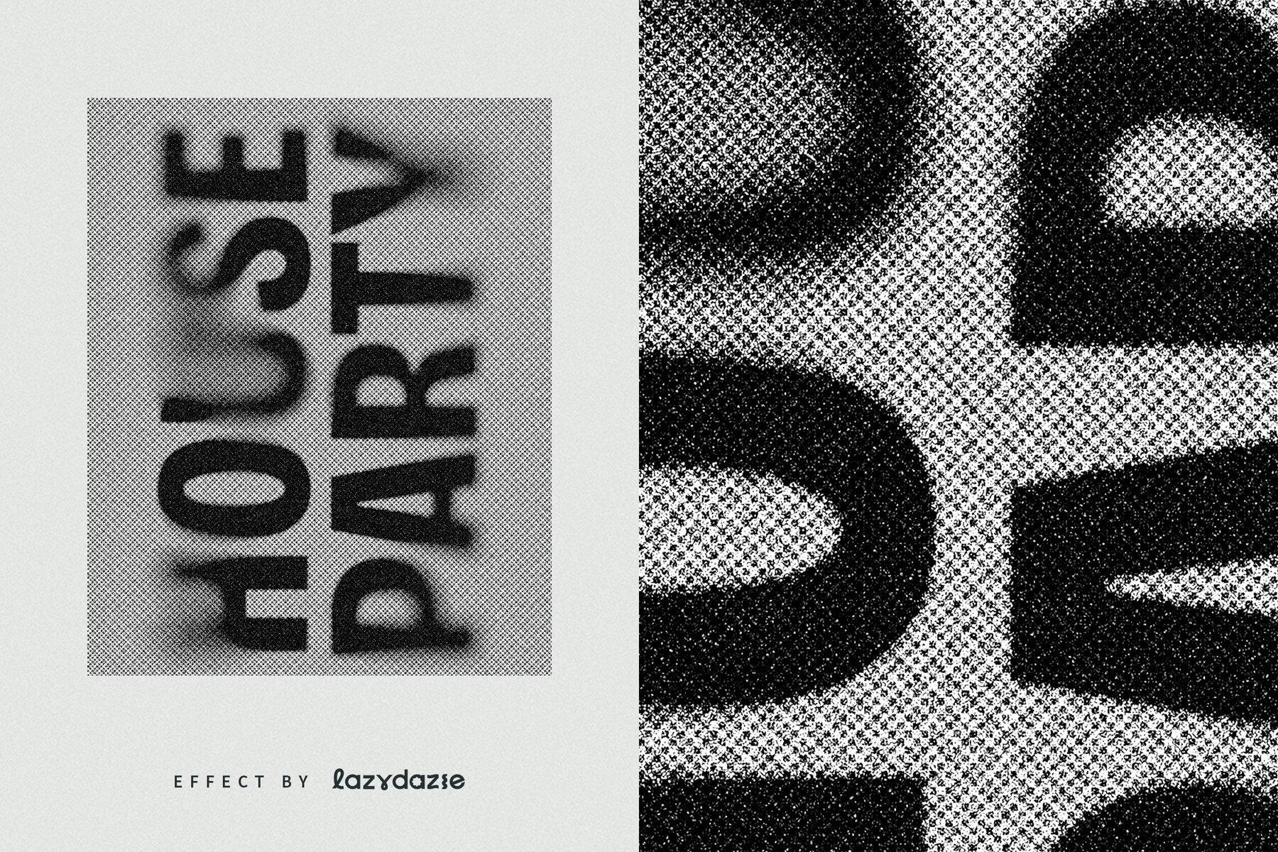 Grunge Halftone Text Effect Mockup 6