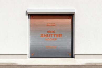 Shutter Door Mockup
